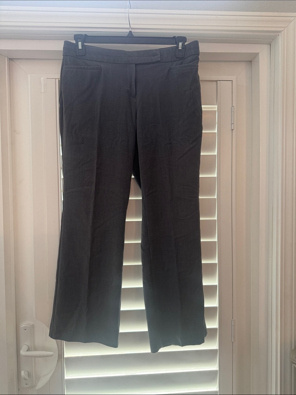 JM Collection 12P Women’s Grey Dress Pants - Classic Straight Leg
